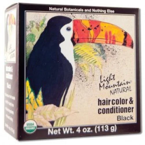 Light Mountain Natural Hair Color & Conditioner Black