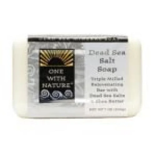 Xà phòng One With Nature Dead Sea Salt Triple Milled Mineral Soap Argan Oil & Shea