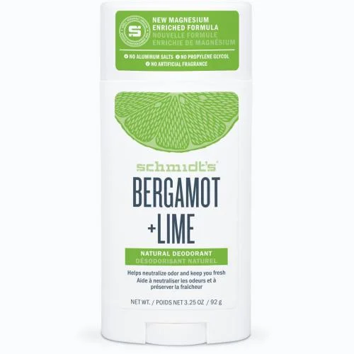 Schmidt's Natural Deodorant Bergamot Lime