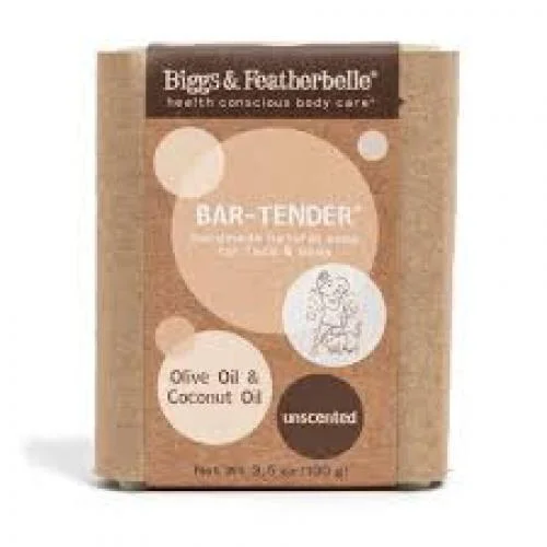 Biggs & Featherbelle Bar Tender Soap for Face & Body Olive Oil & Coconut Oil
