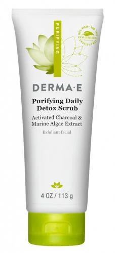 DERMA E Purifying Daily Detox Scrub Activated Charcoal & Marine