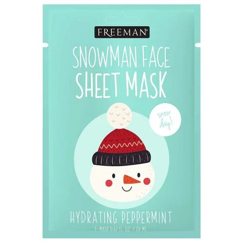 Freeman Snowman Face Sheet Mask Hydrating Peppermint