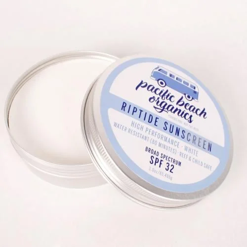 Pacific Beach Organics Riptide Sunscreen Lotion White SPF 32