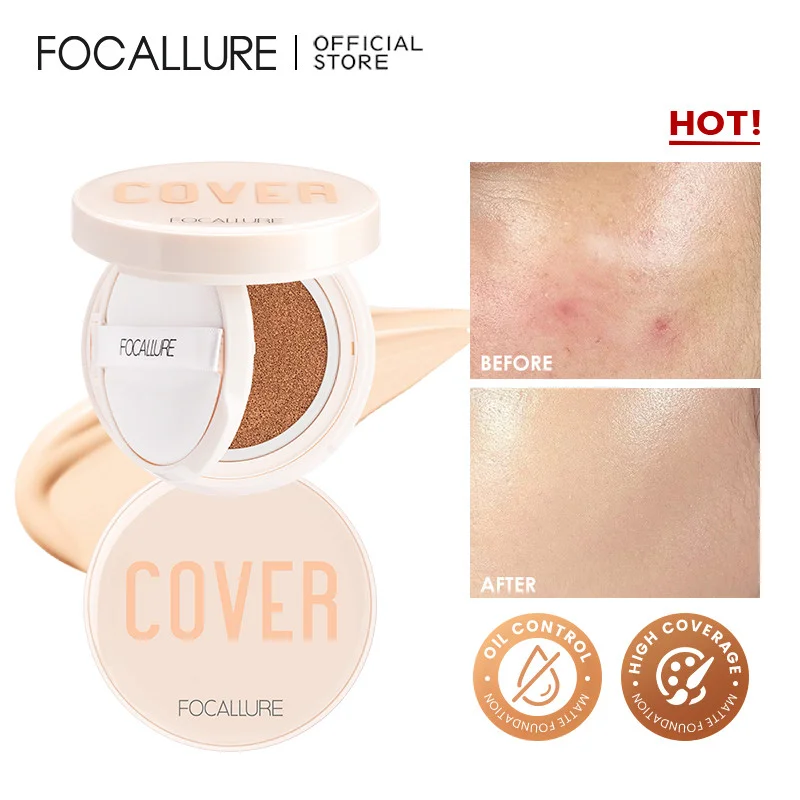 Phấn nước Focallure cover longlasting cushion foundation