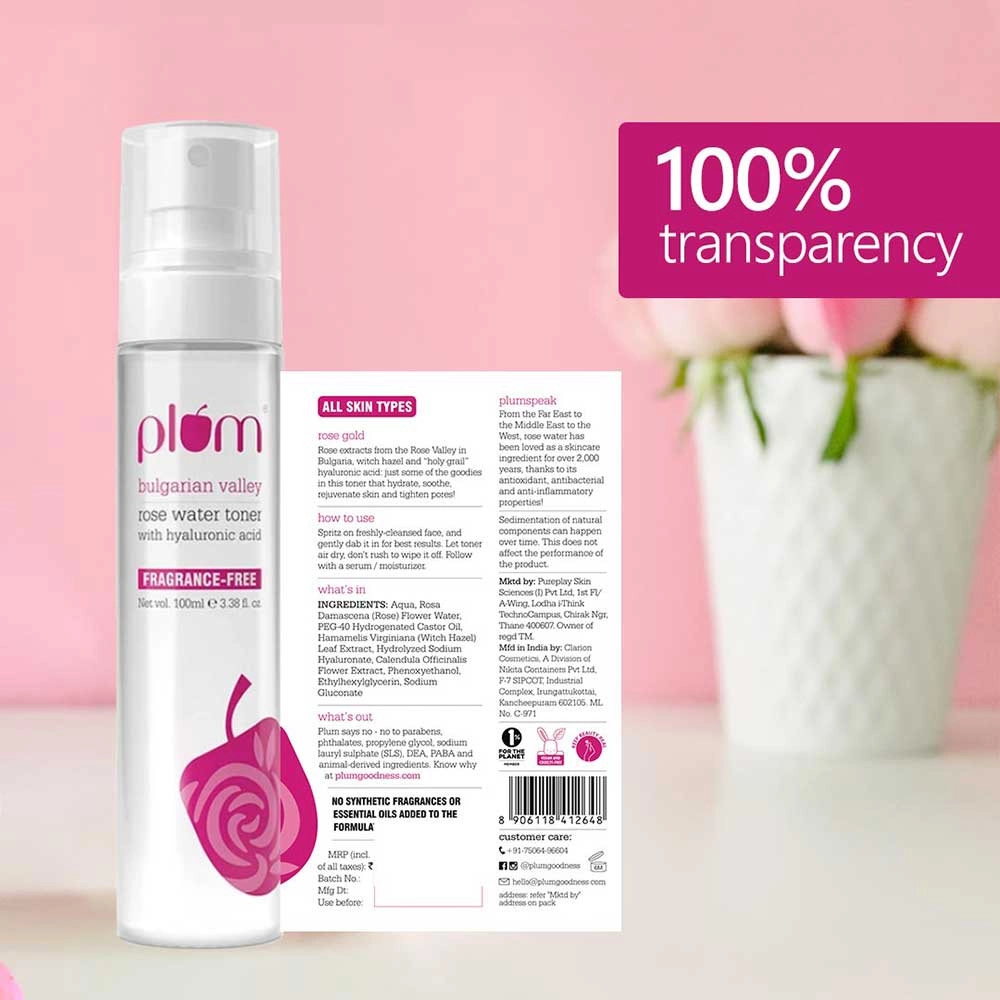 Nước hoa hồng Plum Bulgarian Valley Rose Water Toner