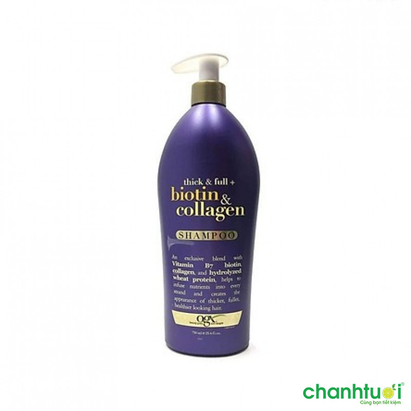 Dầu gội ngăn rụng tóc OGX Biotin Collagen 750ml
