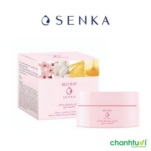 Kem dưỡng da ban đêm Senka White Beauty Glow Gel Cream 15g