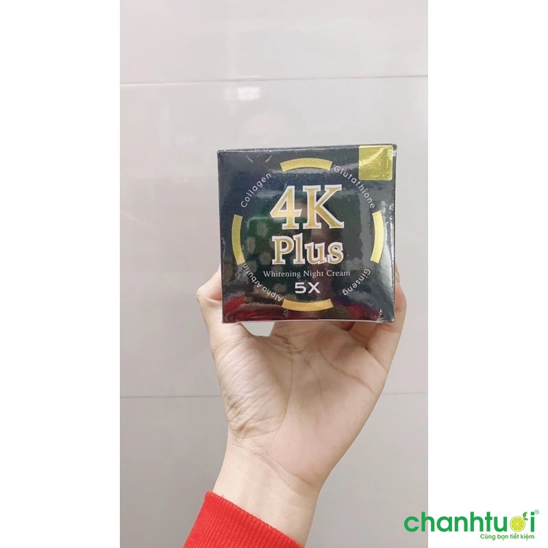 4k plus kem dưỡng trắng da ban đêm 20g