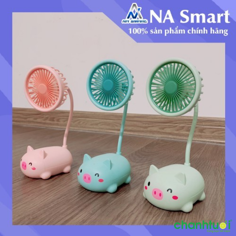 Quạt Mini Tích Điện Để Bàn Tiện Lợi Pin Khoẻ , Quạt Mạnh Hình Thú Dễ Thương