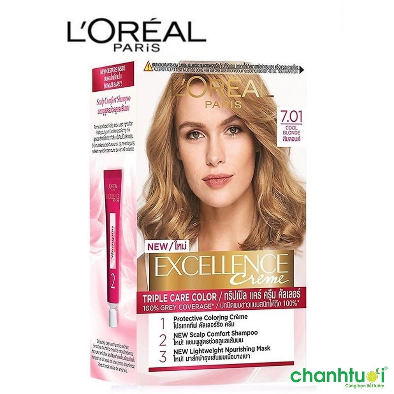 Màu tóc bạc L'Oreal Paris Excellence Crème 172ml