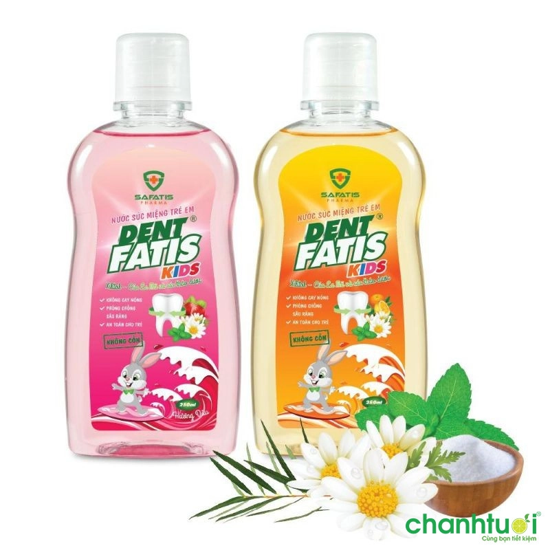 Nước súc miệng thảo dược DentFatis Kids 250 ml