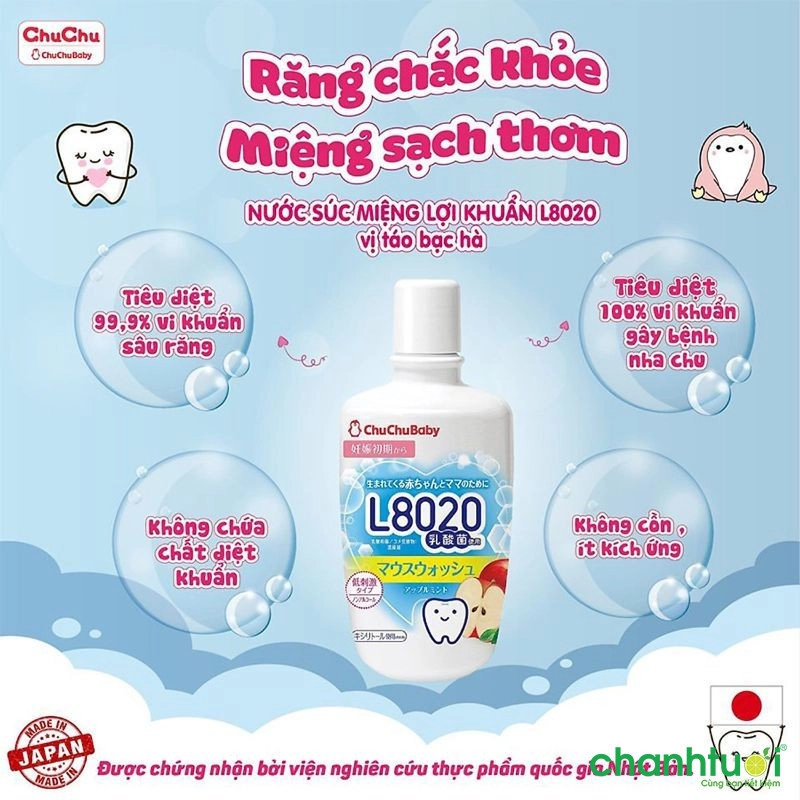 ChuChuBaby Apple Mint Probiotic Mouthwash L8020 300ml