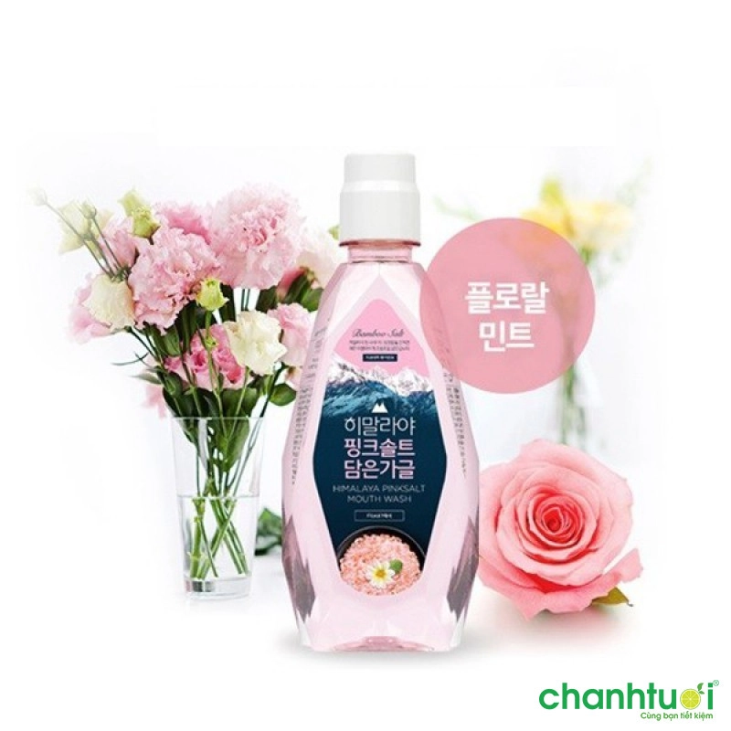 Nước súc miệng Bamboo Salt Muối Hồng Himalaya Hương Hoa Bạc Hà