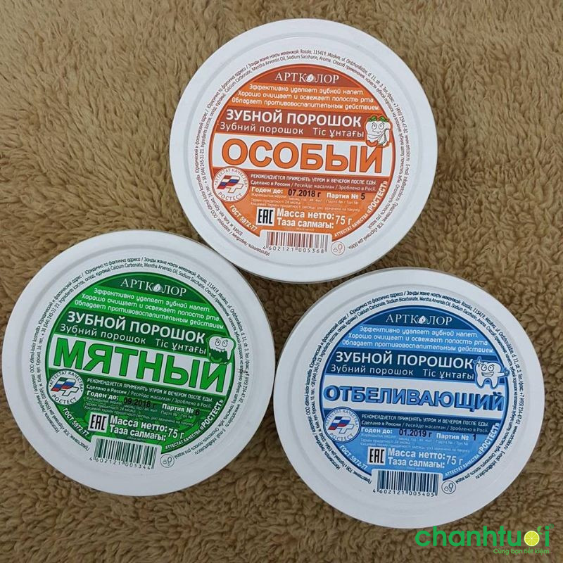 Bột tẩy trắng răng - Sản phẩm của Nga