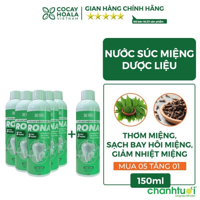 Nước súc miệng dược liệu Rona