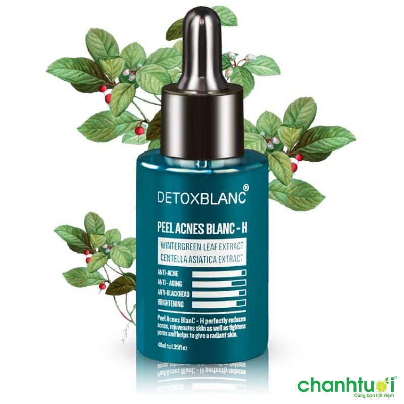 Serum hỗ trợ trị mụn Detox Blanc Peel Acnes Blanc
