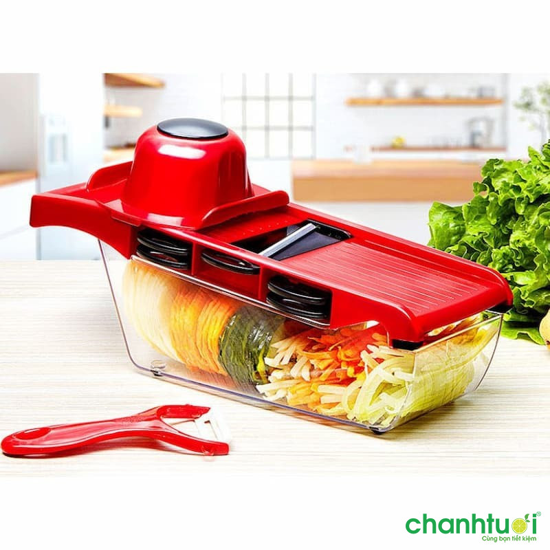 Bộ Dụng Cụ Nạo, Bào, Cắt Lát Rau Củ Quả Đa Năng 6 in1