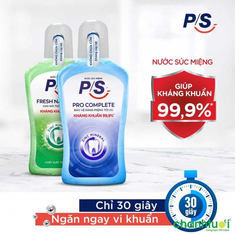 Nước súc miệng Ps (combo 2 chai 500ml)