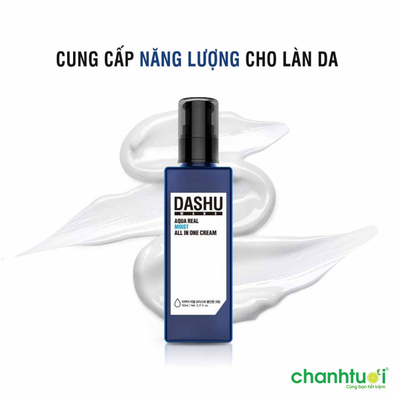 Kem dưỡng da cho nam DASHU Mans Aqua Real Moist All In One