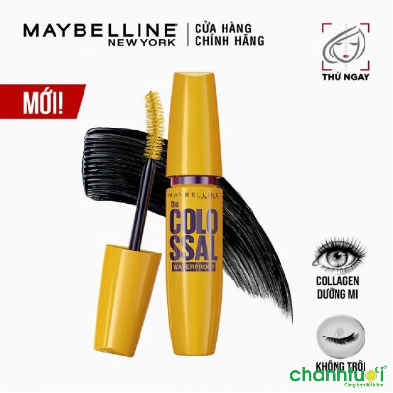 Maybelline New York Colossal Collagen Eyelash Mascara Dày 10 lần 9.2ml