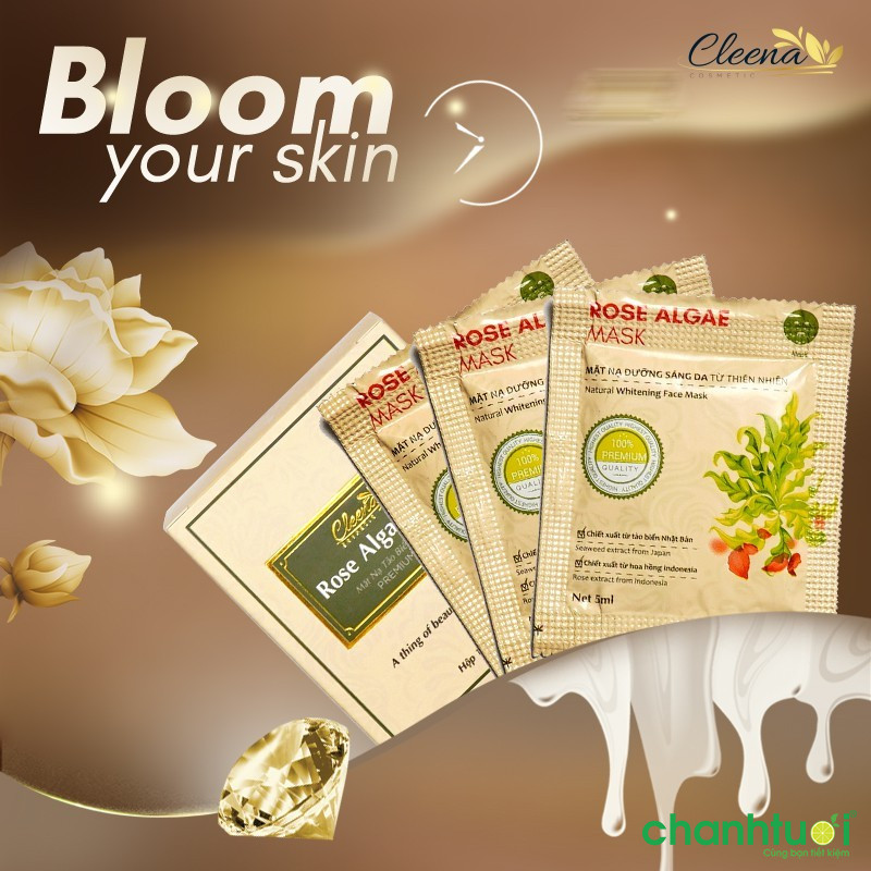 Mặt nạ tảo biển hoa hồng Cleena