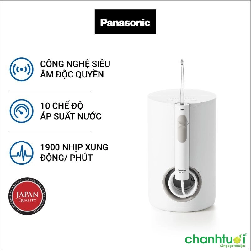Máy tăm nước cầm tay Panasonic với công nghệ siêu âm EW1611