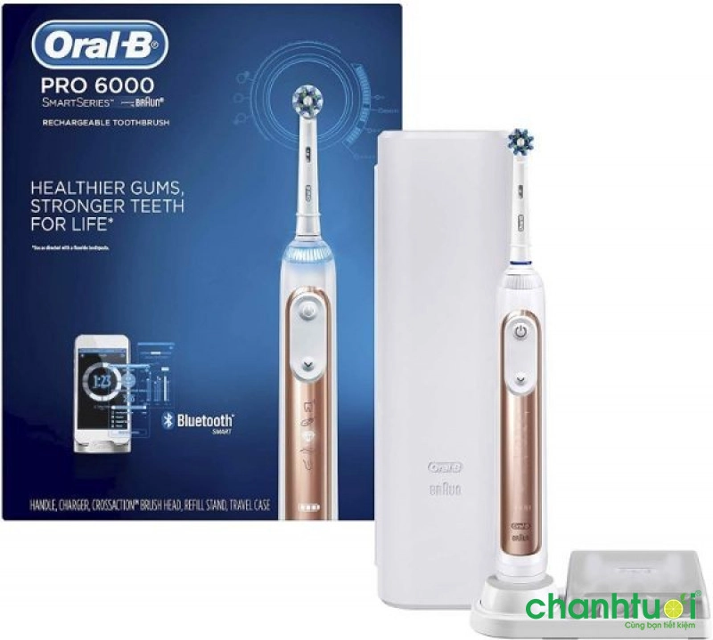 Bàn chải đánh răng điện Oral-B Braun Pro 6000