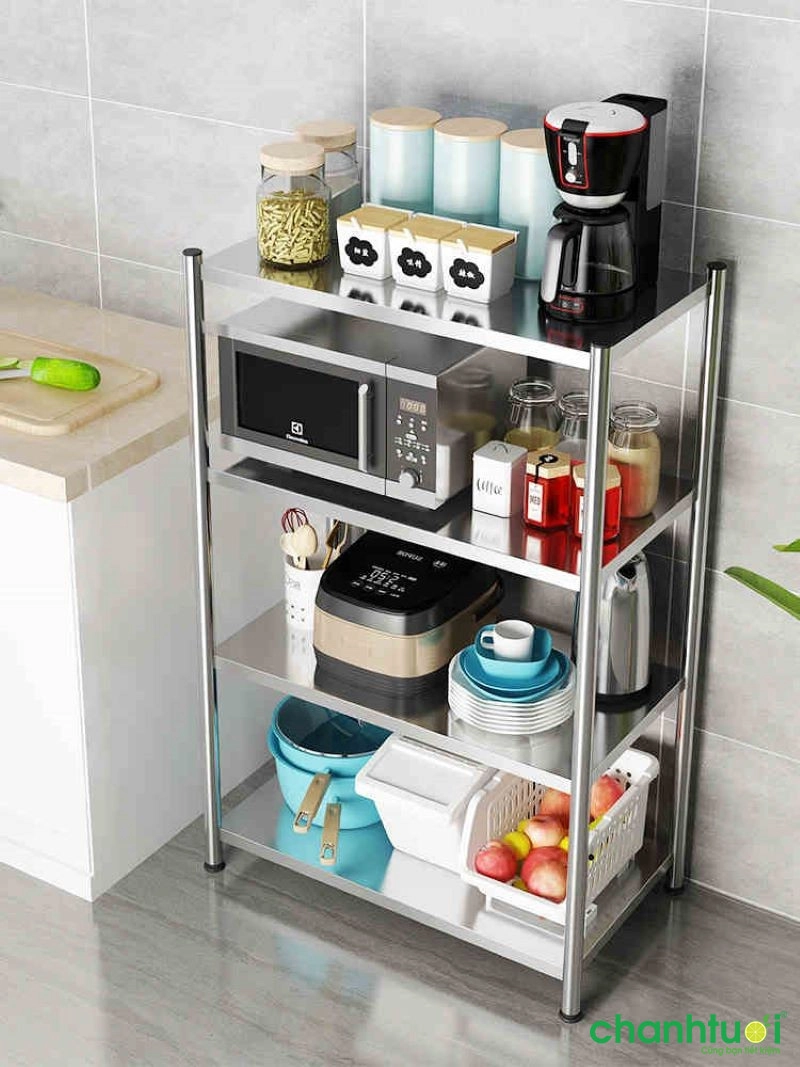 Kệ Để Đồ Nhà Bếp VANDO Chất Liệu Inox 3 tầng