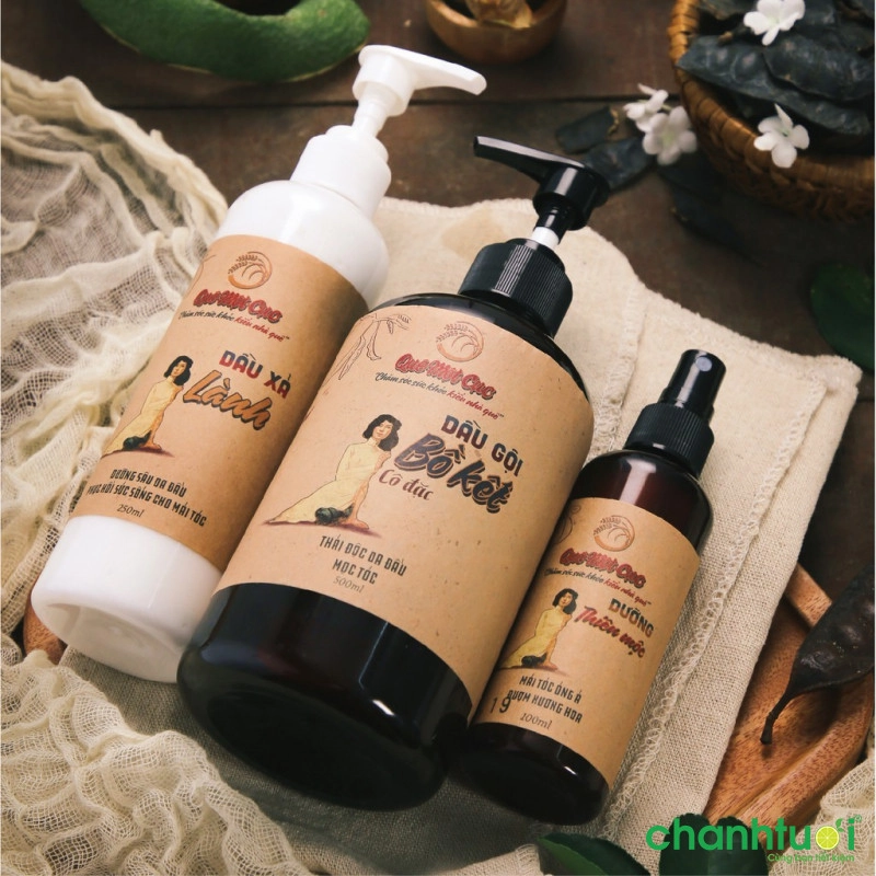 Dầu gội bồ kết Quê một cục