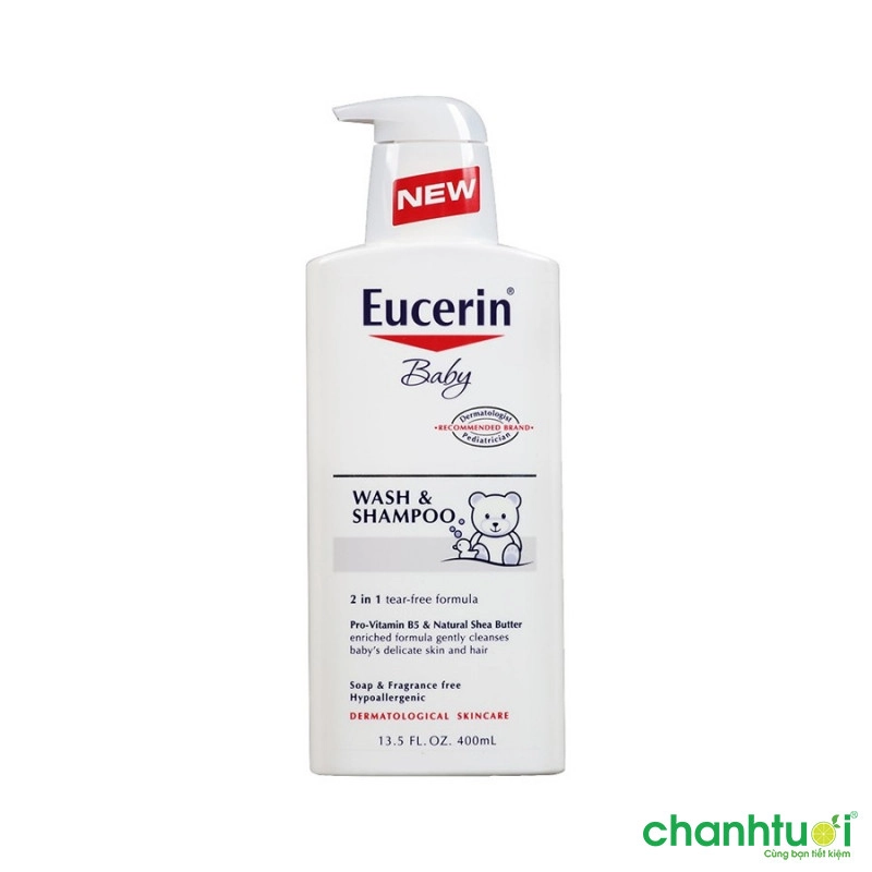 SỮA RỬA MẶT VÀ DẦU GỘI EUCERIN BABY BABY WASH VÀ DẦU GỘI