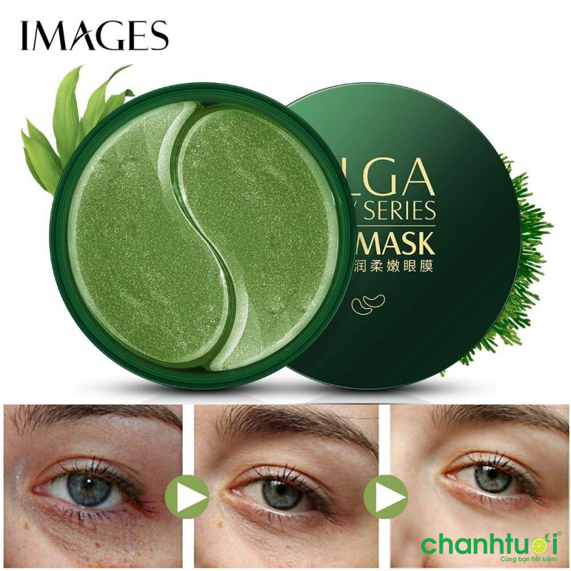 Images Hyaluronic acid/seaweed/black pearl essence eye mask