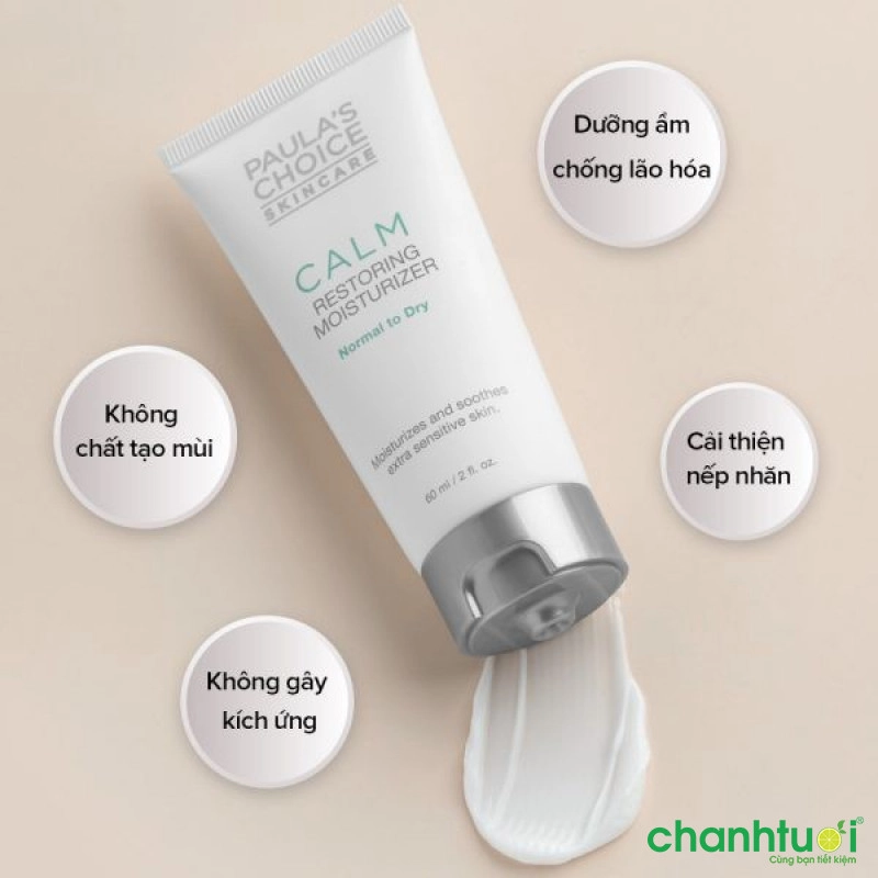 Kem dưỡng ẩm chống lão hóa, phục hồi da Paula's Choice CALM Redness Relief Moisturizer Dry Skin