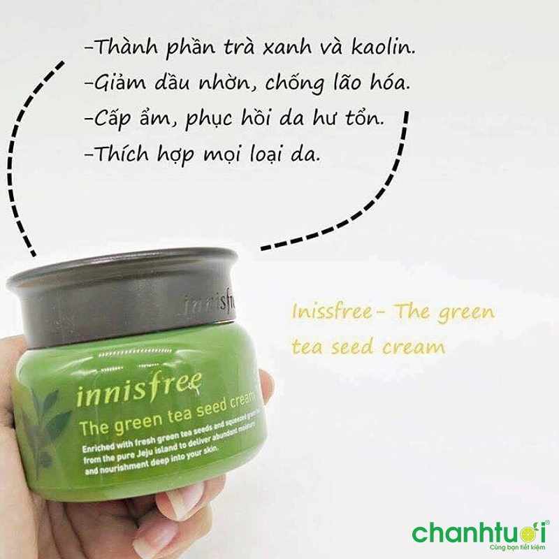 Kem hạt trà xanh Innisfree