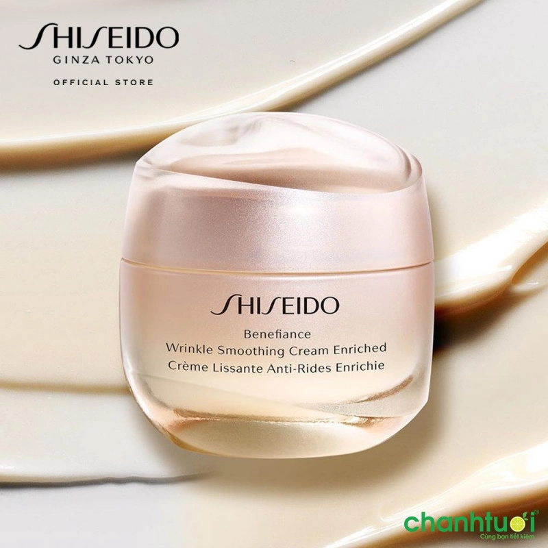 Kem dưỡng da chống lão hóa giàu ẩm Shiseido Benefiance Wrinkle Smoothing Cream Enriched