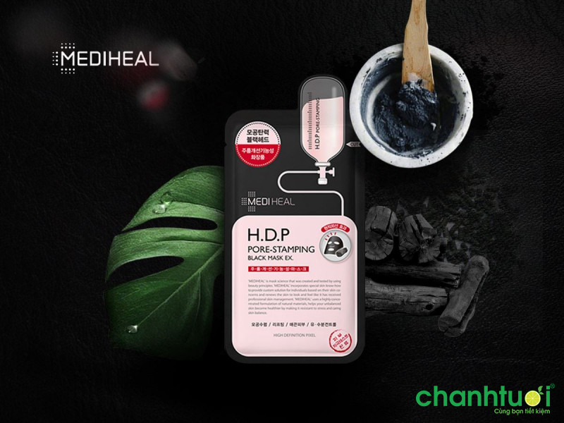 Mặt nạ than hoạt tính Mediheal H.D.P Pore-Stamping Charcoal-Mineral Mask Ex