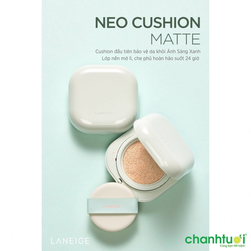 Phấn nước che phủ mịn lì 24h Laneige Neo Cushion Matte