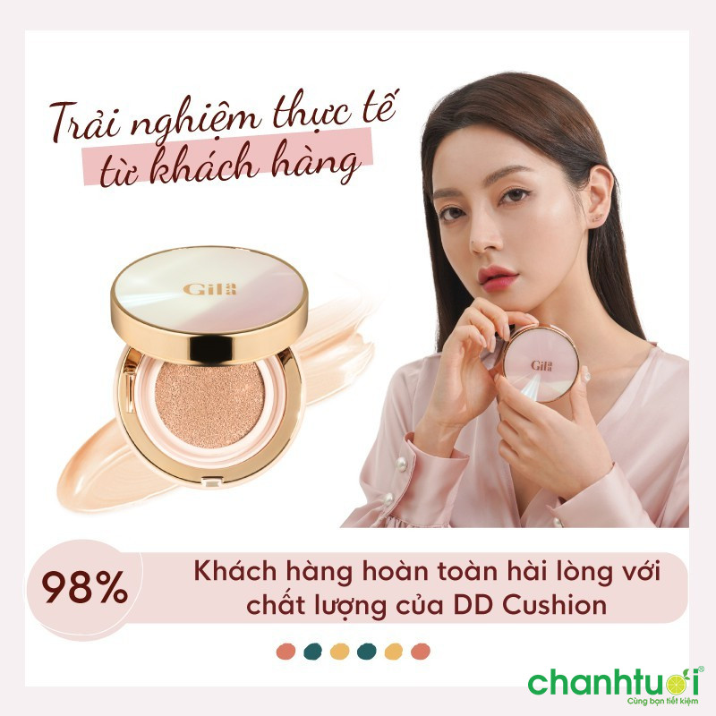 Phấn nước Gilaa Long Wear DD Cushion - SPF50+/PA+++