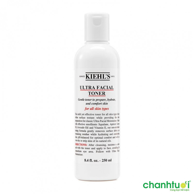 Nước hoa hồng Kiehl’s Ultra Facial Toner – Toner dành cho DA THƯỜNG đến DA KHÔ