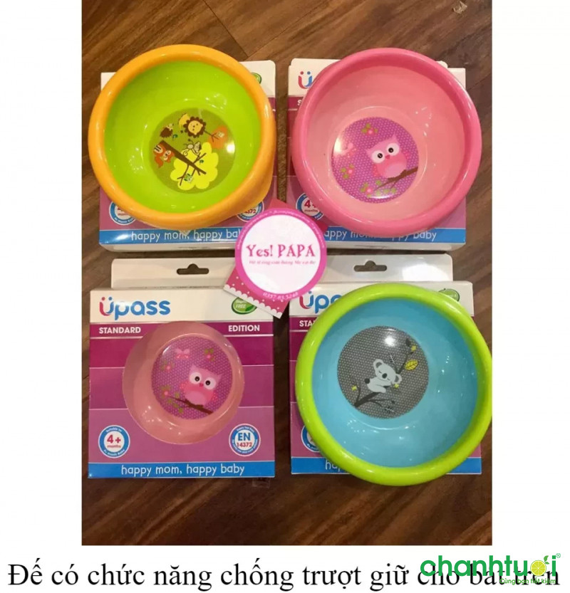 Bát ăn dặm UPASS có đế lót cao su chống trượt