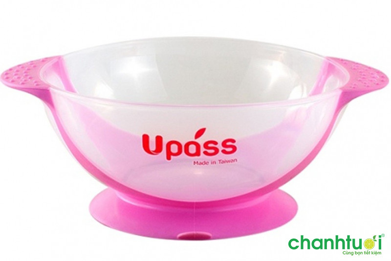 Bát ăn dặm có đế hút chân không chống đổ Upass