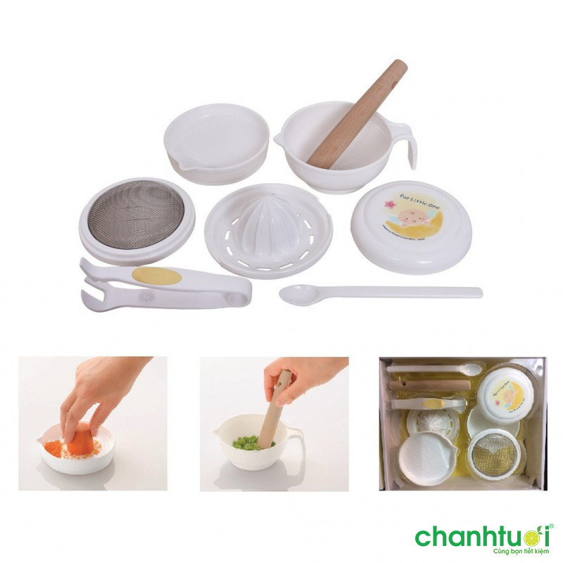 Bộ chế biến ăn dặm Richell Nhật