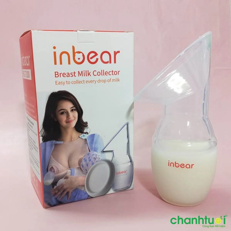 Cốc / Phễu hút sữa bằng silicon cao cấp INBEAR