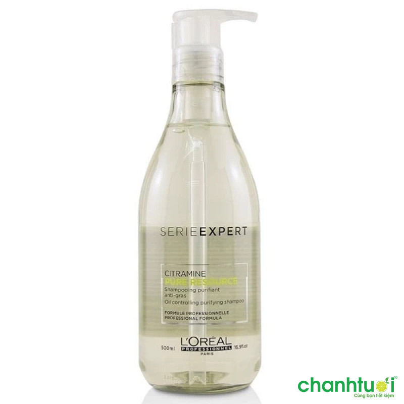Dầu gội cho tóc dầu L'oreal Serie Expert Citramine Pure Resource Oil Controlling Purifying shampoo