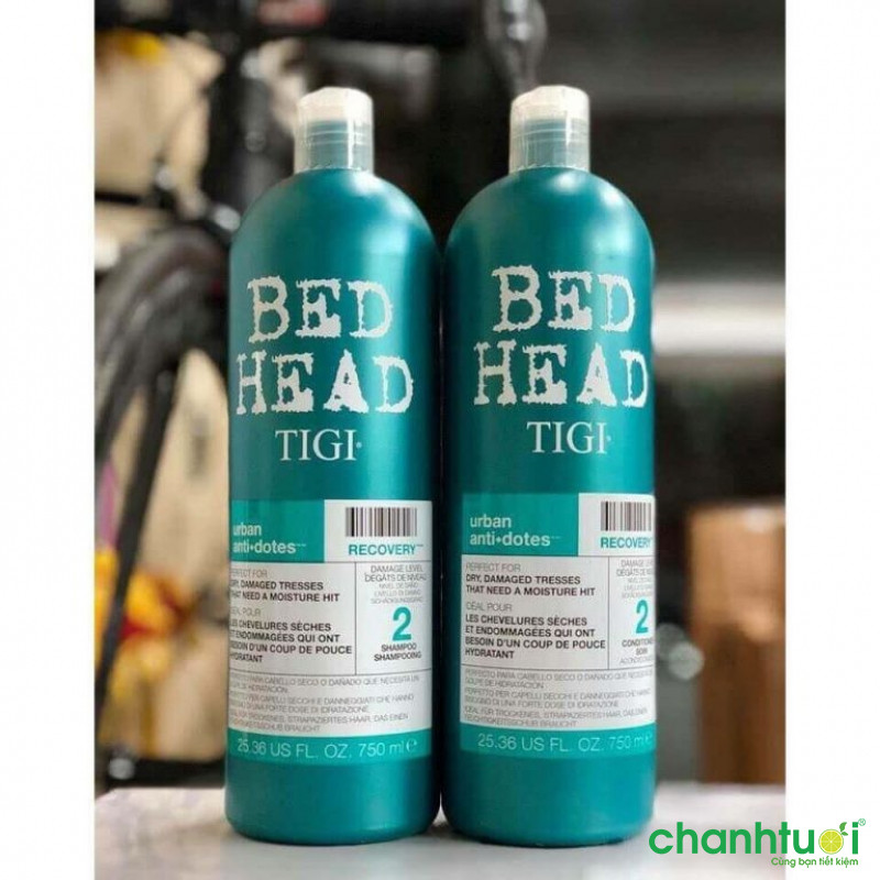 Cặp dầu gội xả Tigi xanh