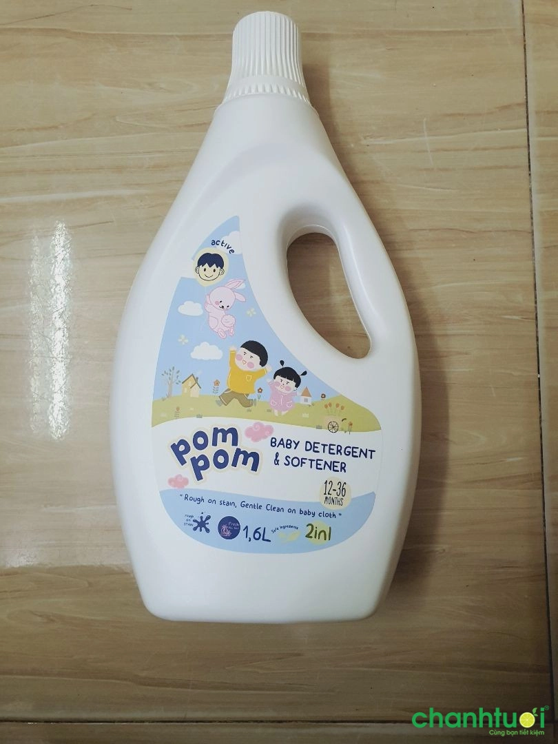 Nước Giặt Xả Pom Pom chuyên biệt dành cho bé sơ sinh