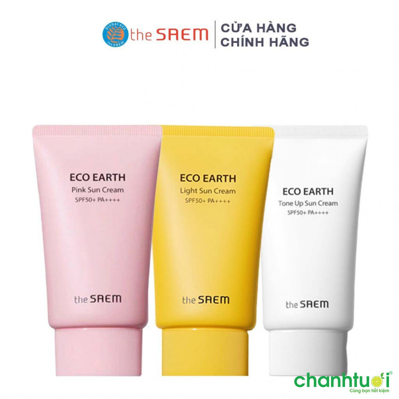 Kem Chống Nắng Ngăn Ngừa Tia UVA và UVB The Saem Eco Earth Sun Cream