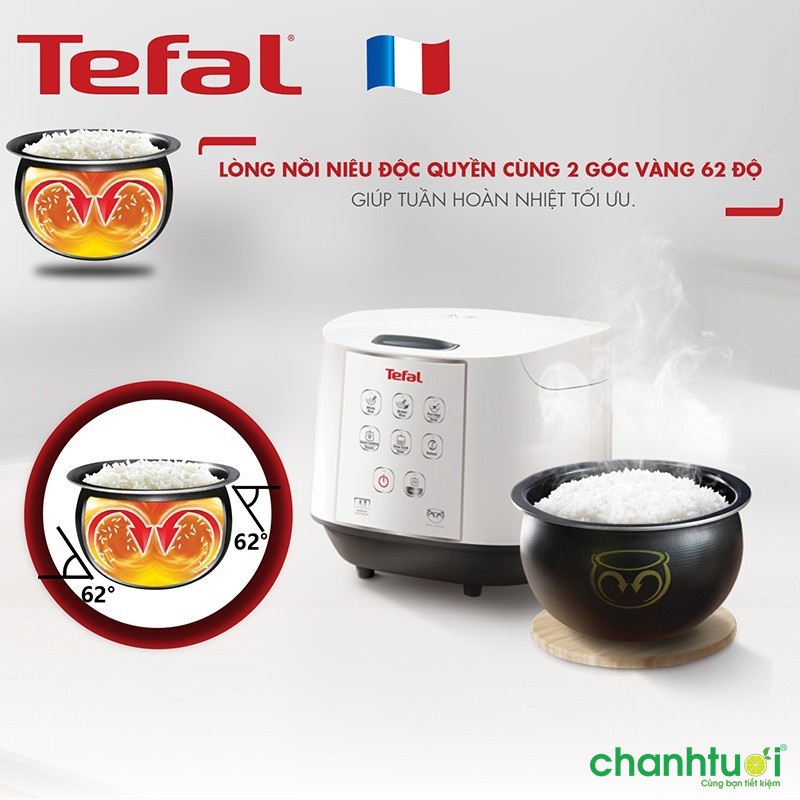 Nồi cơm điện tử Tefal RK732168 1.8L 750W