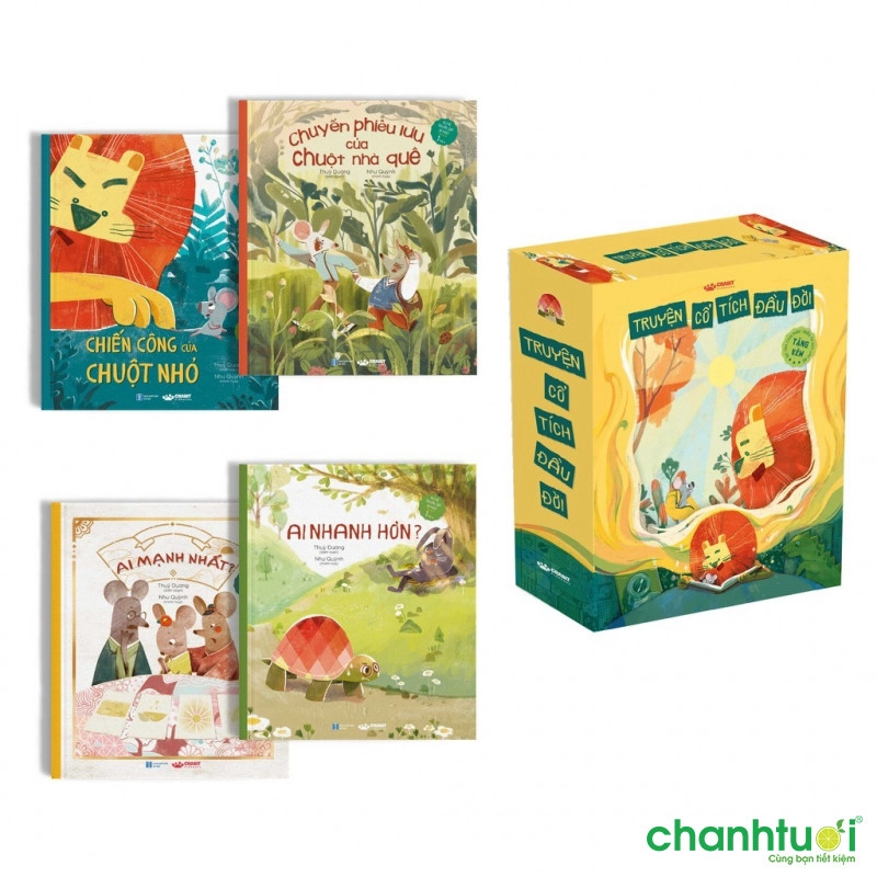 Bộ 4 cuốn Truyện đọc trước giờ đi ngủ - Truyện cổ tích đầu đời cho bé