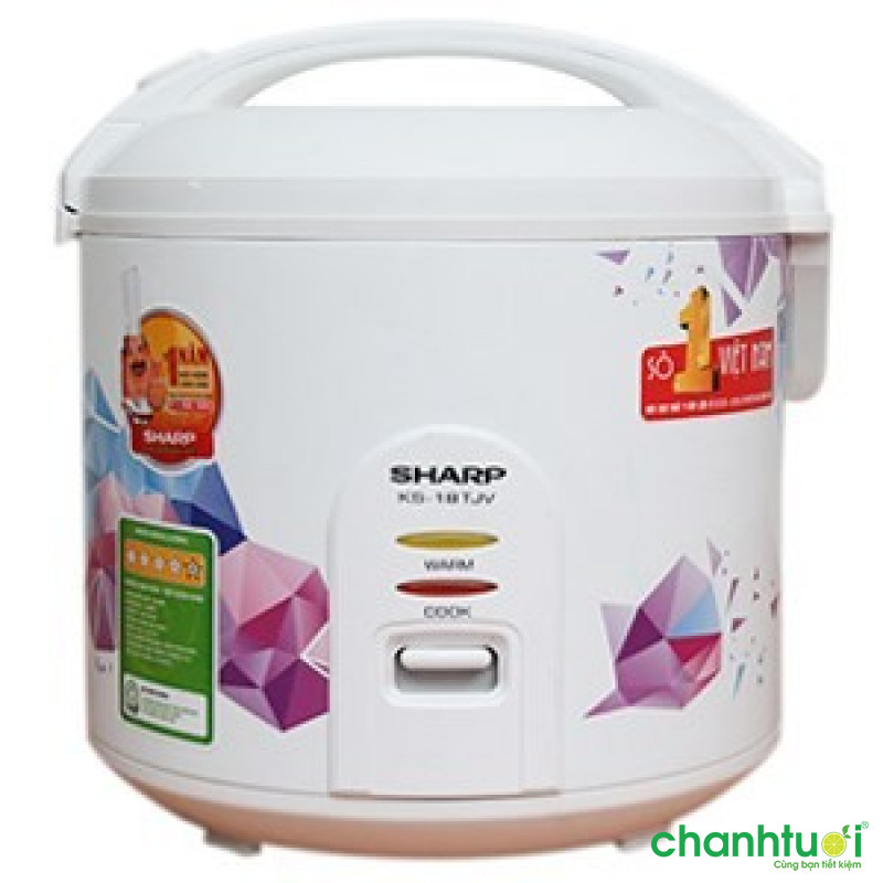 Nồi Cơm Điện Tử Sharp Nấu Không Chín mới nhất 2023 29 Nồi cơm điện Sharp KS-18TJV