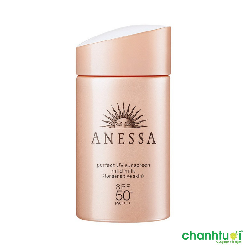 Sữa chống nắng dưỡng da dịu nhẹ cho da nhạy cảm & trẻ em Anessa Perfect UV Sunscreen Mild Milk 60ml